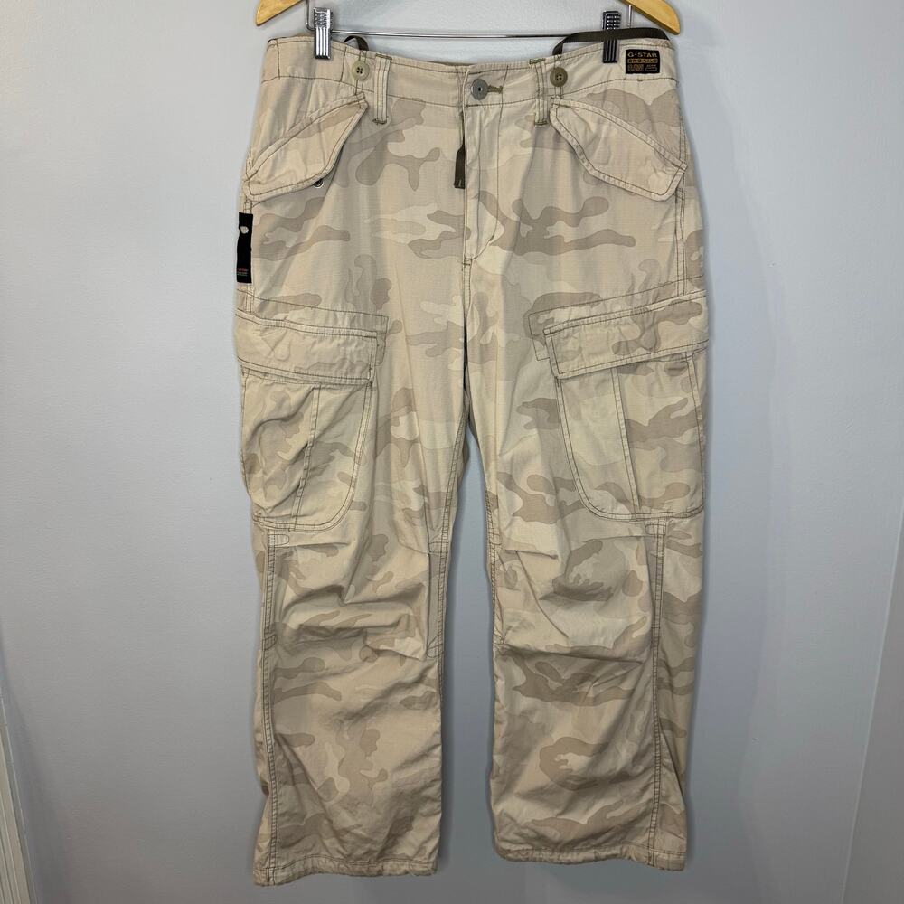G star Sniper Battle Cargo pant Combat Camo Multi Pockets Military Sz 33 - Picture 2 of 16